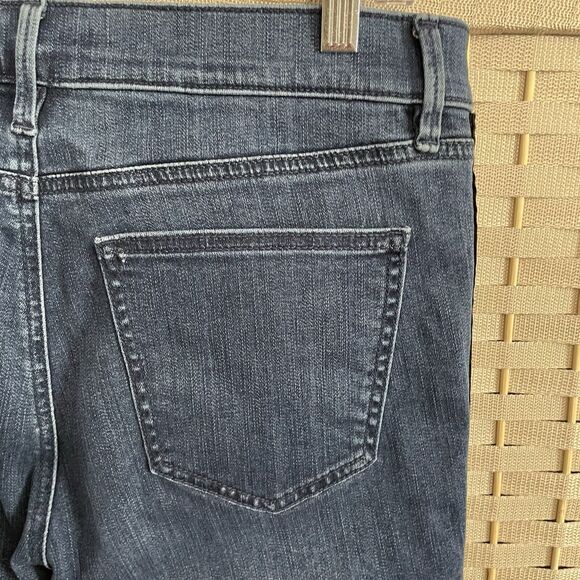 Ann Taylor Velvet Stripe THE SKINNY Jeans Size 10 Blue Mid Rise Stretch Denim - Picture 6 of 10